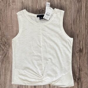 Sanctuary White Twisted Front Tank Top Size XXS New with Tags